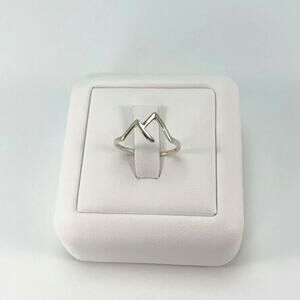 Mountain Top Design Ring 925 Sterling Silver Wander travel Minimal Style size 8